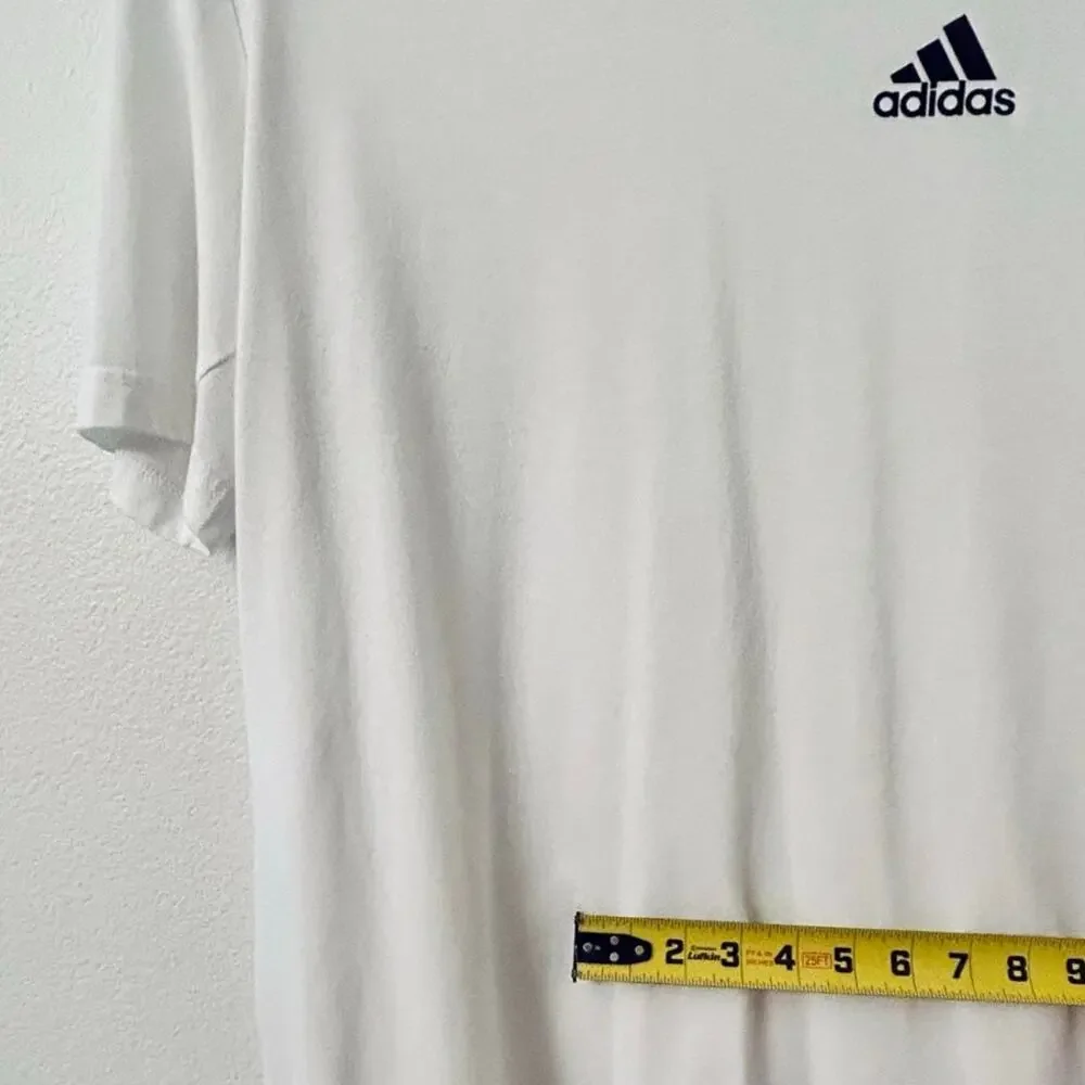 Adidas Essentials T-Shirt Men's Large White Athletic Training Tee